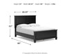 Cama de panel completo Lanolee
