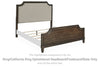 Cabecera/pie de cama/listones tapizados Veramond King/California King