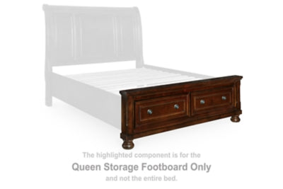 Pie de cama con almacenamiento Porter Queen