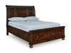 Cabecero de cama tipo trineo Porter Queen
