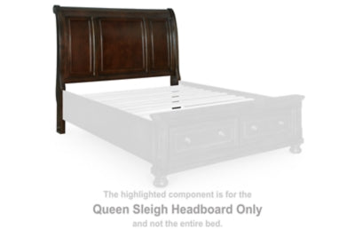 Cabecero de cama tipo trineo Porter Queen