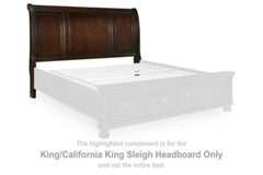 Cabecera de trineo Porter King/California King