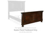 Pie de cama con panel Porter Queen