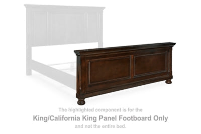 Pie de cama con panel Porter King/California King