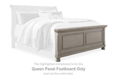 Pie de cama con panel Queen de Lettner