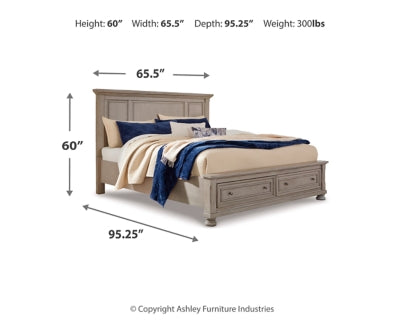 Cama Lettner Queen con almacenamiento y paneles