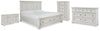 Robbinsdale King Panel Storage Bed, Dresser, Chest and 2 Nightstands