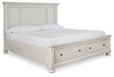 Cama Queen Robbinsdale con almacenamiento y paneles