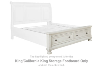 Pie de cama con almacenamiento Robbinsdale King/California King