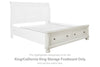 Pie de cama con almacenamiento Robbinsdale King/California King