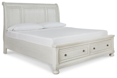 Cama tipo trineo Robbinsdale California King con espacio de almacenamiento