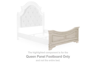 Pie de cama con panel Realyn Queen