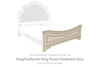Pie de cama con panel Realyn King/California King