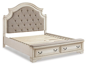Rieles de panel Realyn California King con listones enrollables