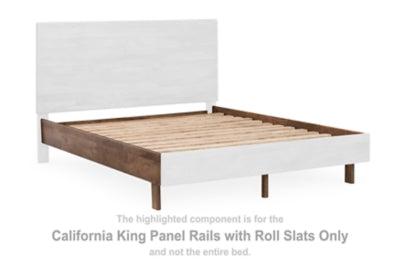 Rieles de panel Isanti California King con listones enrollables