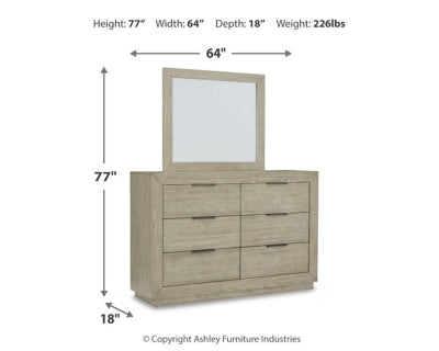 Cómoda y espejo Hennington