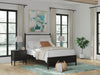 Portdown Queen Upholstered Panel Storage Bed