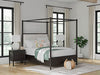 Cabecera/pie de cama/listones/dosel tapizado Portdown Queen