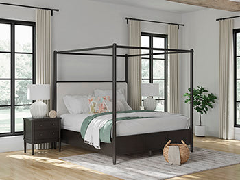 Cabecera/pie de cama/listones/dosel tapizados Portdown King/California King