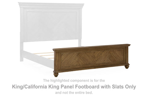 Waynely King/California King Panel Footboard with Slats