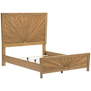 Cabecera/pie de cama con paneles y listones Takston Queen