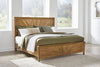 Cabecera/pie de cama con paneles y listones Takston King/California King
