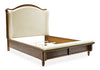 Banco tapizado Queen Sturlayne con pie de cama y listones