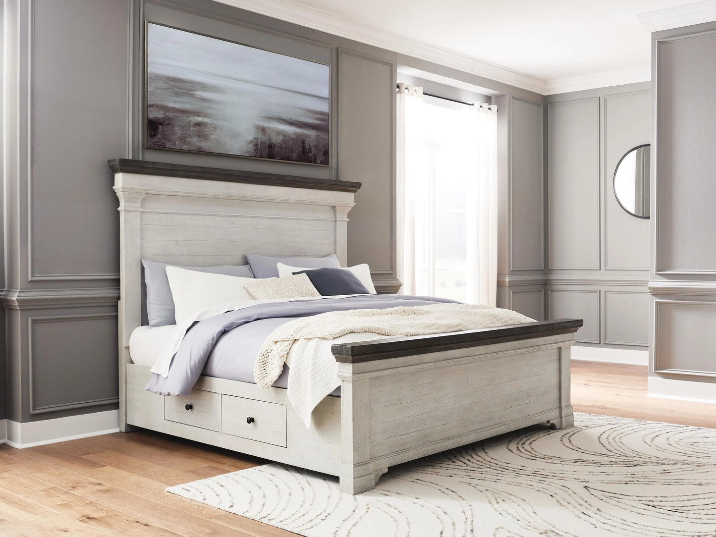 Havalance California King Panel Storage Bed