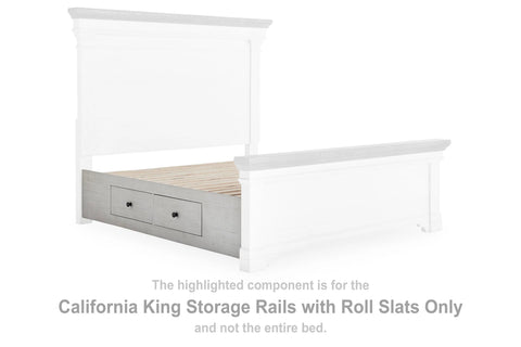 Havalance California King Storage Rails with Roll Slats