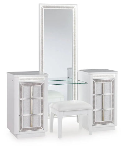 Chalanna Vanity, Mirror and Stool