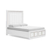 Pie de cama Queen con almacenamiento y listones enrollables Chalanna