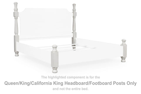 Chadworth Queen/King/California King Headboard/Footboard Posts