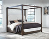 Breckington Queen Upholstered Canopy Bed