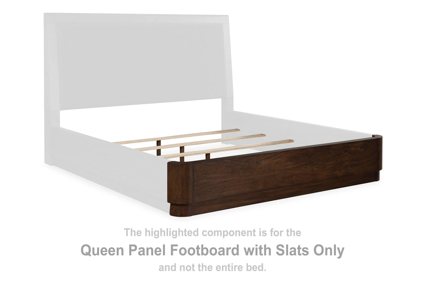 Estribo de cama Kendamor Queen con paneles y listones