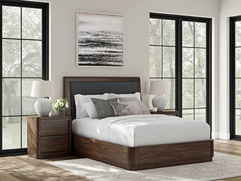 Estribo de cama Kendamor Queen con paneles y listones