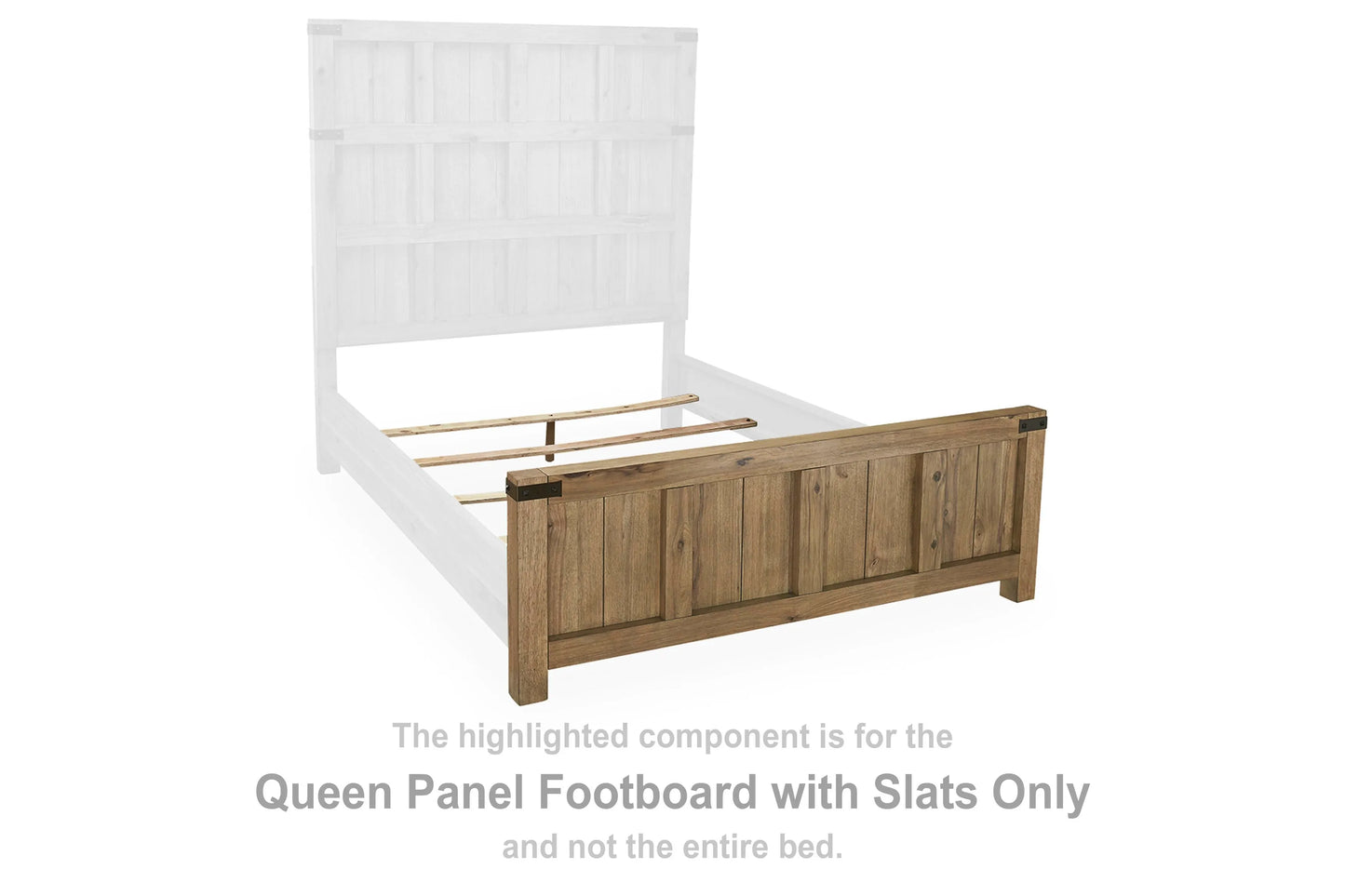 Ridgester Queen Panel Footboard with Slats