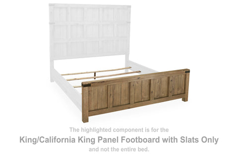 Ridgester King/California King Panel Footboard with Slats