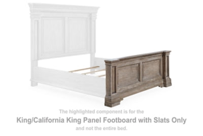 Pie de cama con paneles y listones Blairhurst King/California King