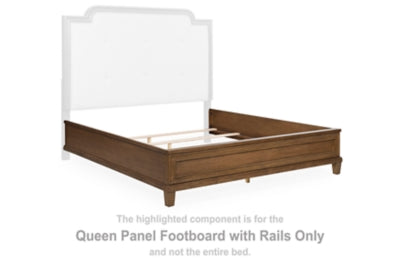 Jorlaina Queen Panel Footboard with Rails