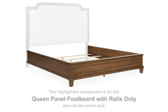 Jorlaina Queen Panel Footboard with Rails