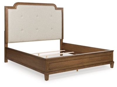 Jorlaina King Upholstered Panel Bed