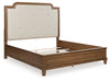 Jorlaina King Upholstered Panel Bed