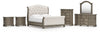 Ardenfield King Upholstered Sleigh Bed, Dresser, Mirror, Chest and 2 Nightstands