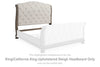 Cabecero de cama tapizado estilo trineo Ardenfield King/California King
