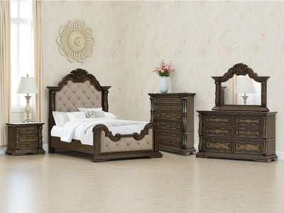 Cama Queen tapizada Maylee