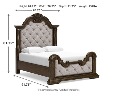 Cama Queen tapizada Maylee