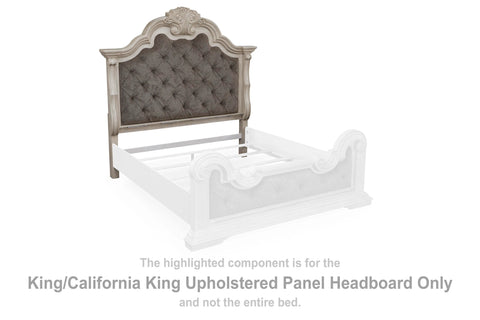 Andonhall King/California King Upholstered Panel Headboard