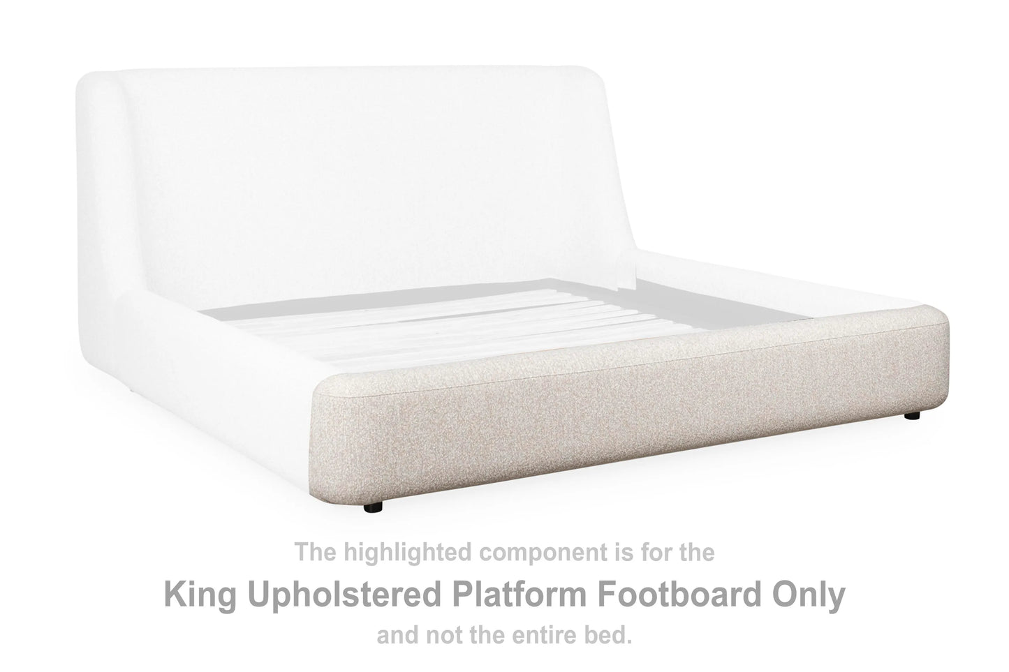 Neo King Upholstered Platform Footboard
