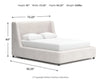 Neo Queen Upholstered Platform Bed