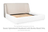 Neo Queen Upholstered Headboard with Bunkie Board